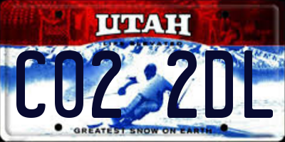 UT license plate C022DL