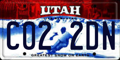 UT license plate C022DN