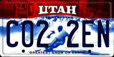 UT license plate C022EN