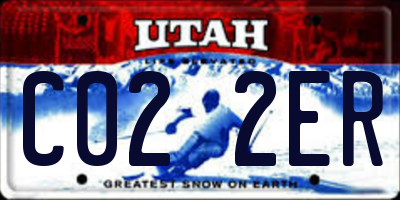 UT license plate C022ER