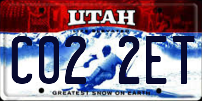 UT license plate C022ET