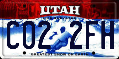 UT license plate C022FH