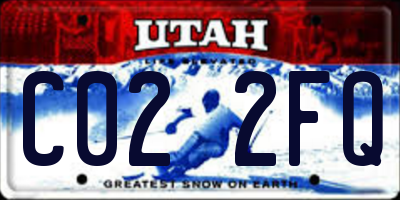 UT license plate C022FQ