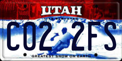 UT license plate C022FS