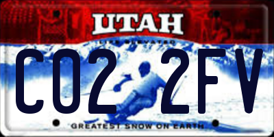 UT license plate C022FV