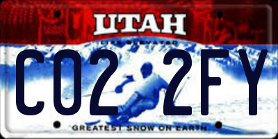UT license plate C022FY