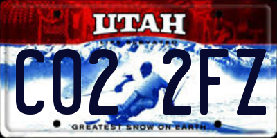 UT license plate C022FZ