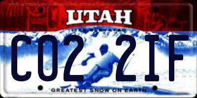 UT license plate C022IF