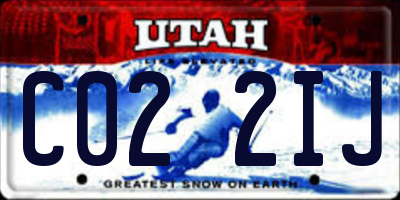 UT license plate C022IJ
