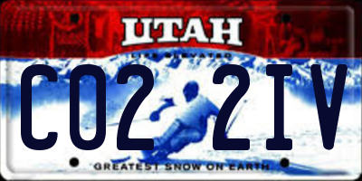 UT license plate C022IV