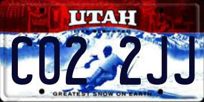 UT license plate C022JJ