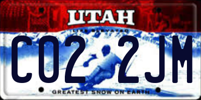 UT license plate C022JM