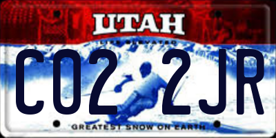 UT license plate C022JR