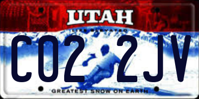 UT license plate C022JV
