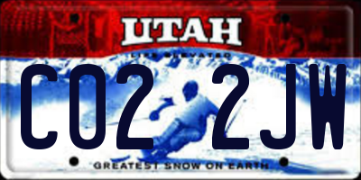 UT license plate C022JW