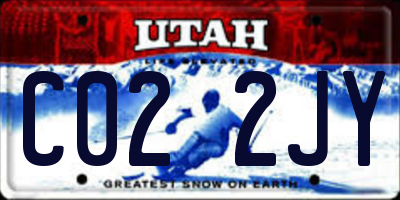 UT license plate C022JY