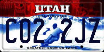UT license plate C022JZ