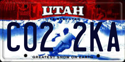 UT license plate C022KA