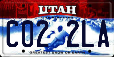 UT license plate C022LA