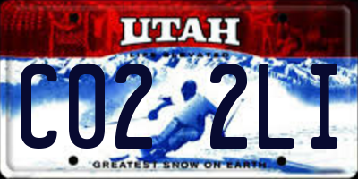UT license plate C022LI