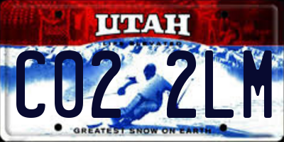 UT license plate C022LM