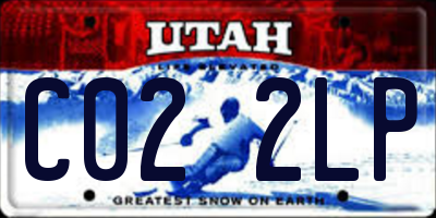 UT license plate C022LP