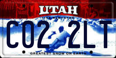 UT license plate C022LT