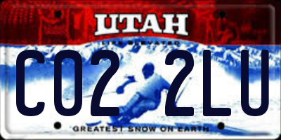 UT license plate C022LU