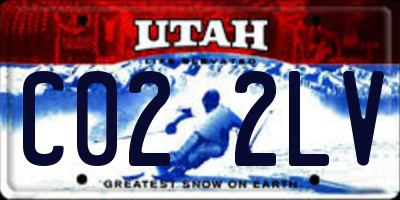 UT license plate C022LV