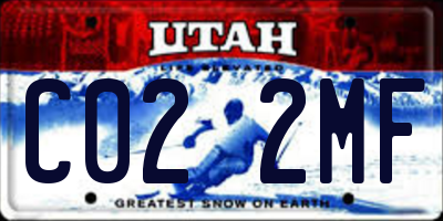 UT license plate C022MF