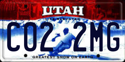UT license plate C022MG