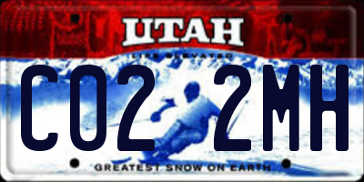 UT license plate C022MH