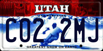 UT license plate C022MJ