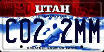 UT license plate C022MM