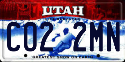 UT license plate C022MN