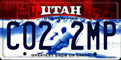 UT license plate C022MP