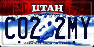 UT license plate C022MY