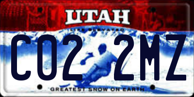 UT license plate C022MZ