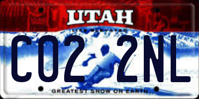 UT license plate C022NL