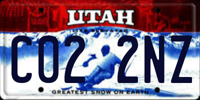 UT license plate C022NZ