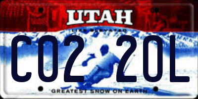 UT license plate C022OL