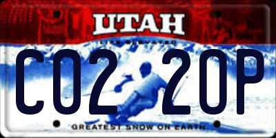 UT license plate C022OP