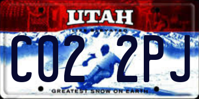 UT license plate C022PJ