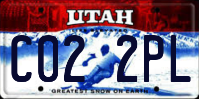 UT license plate C022PL