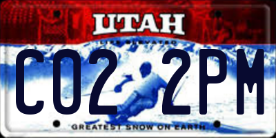 UT license plate C022PM