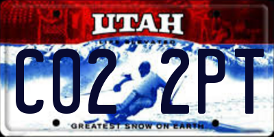 UT license plate C022PT