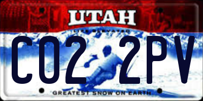 UT license plate C022PV