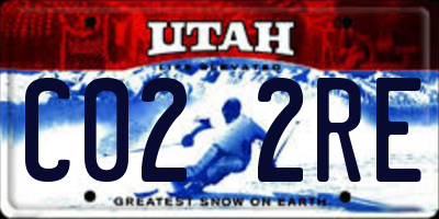 UT license plate C022RE