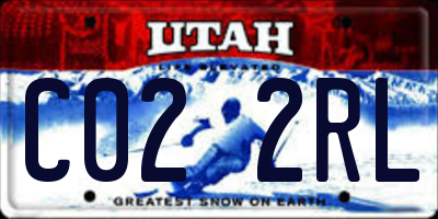 UT license plate C022RL