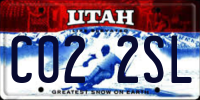 UT license plate C022SL